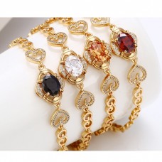 Eleganta rokassprādze ar cirkonu, dažādas krāsas- balta, melna, tumši zila, šampanieša, sarkana, ābolu zaļa